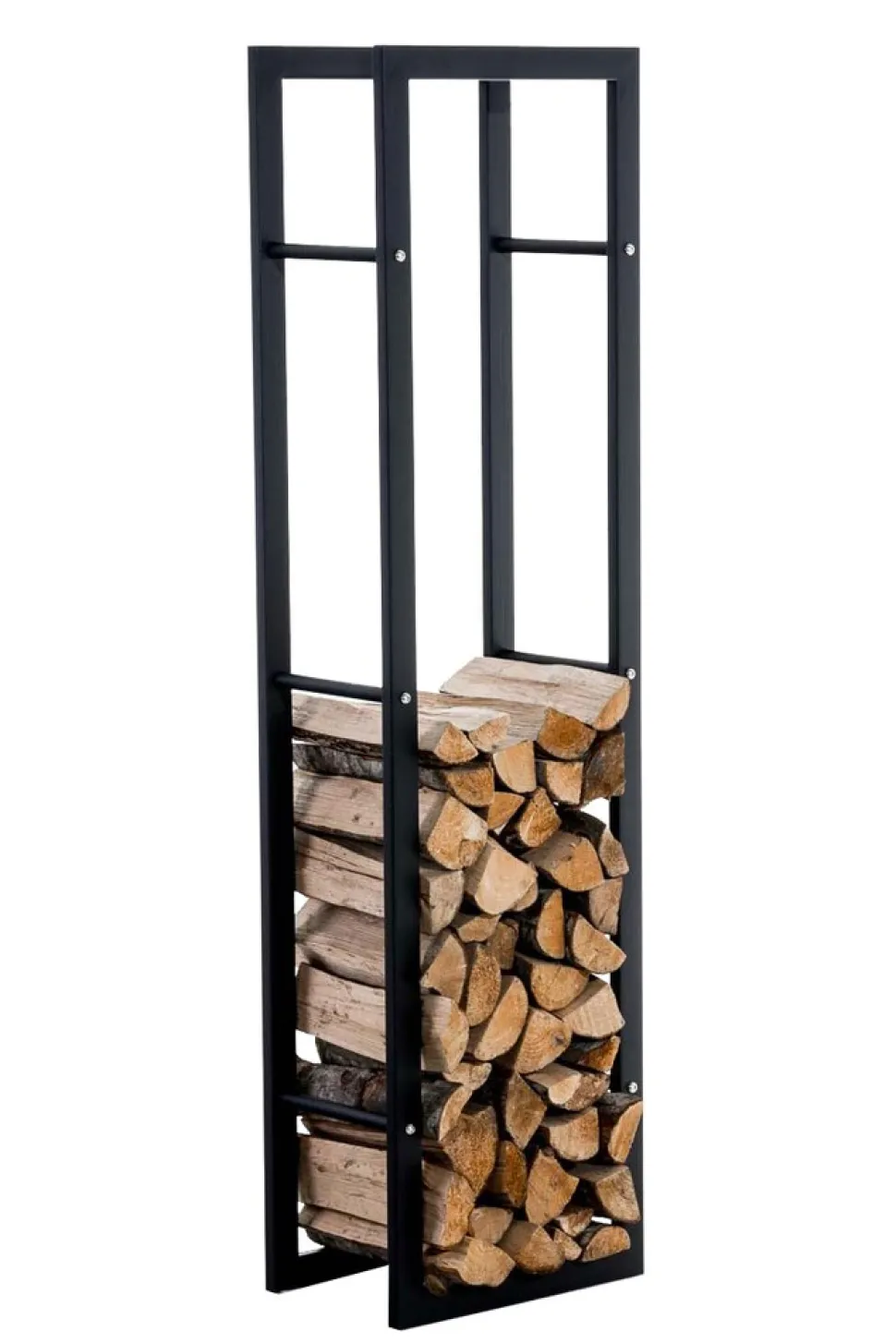TPFLiving Kaminholzständer Kerry-III 25x60x100 Schwarz