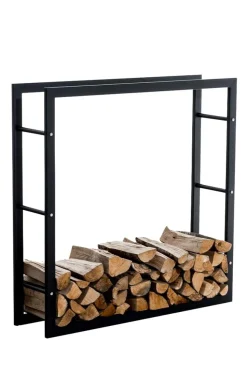 TPFLiving Kaminholzständer Kerry-III 25x60x100 Schwarz