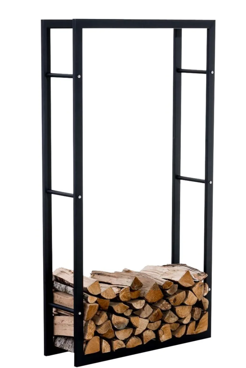 TPFLiving Kaminholzständer Kerry-III 25x60x100 Schwarz