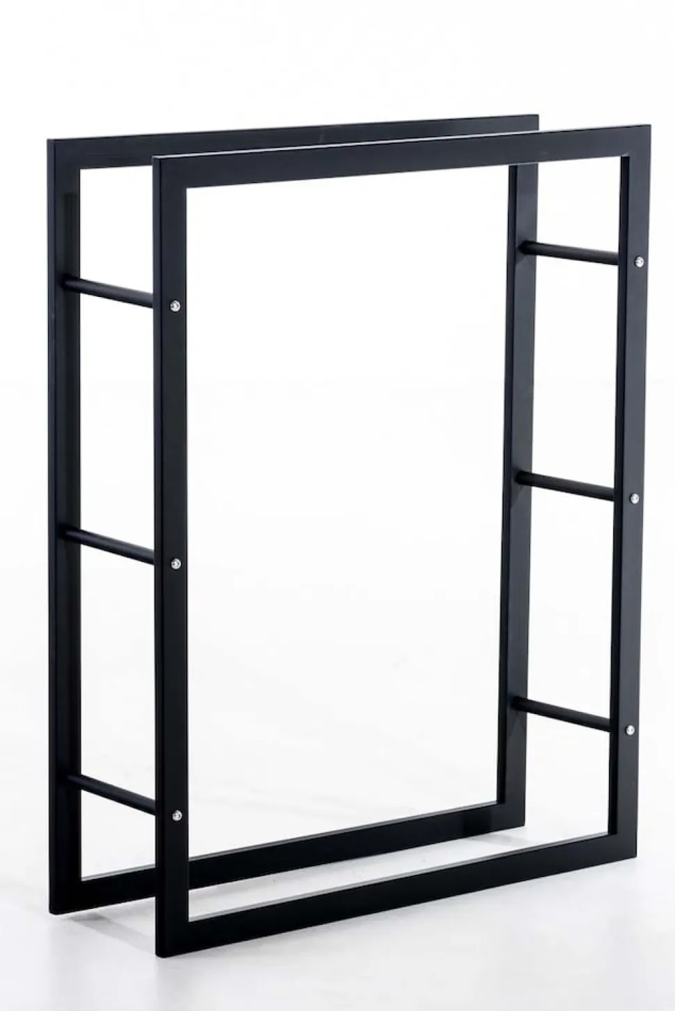 TPFLiving Kaminholzständer Kerry-III 25x60x100 Schwarz