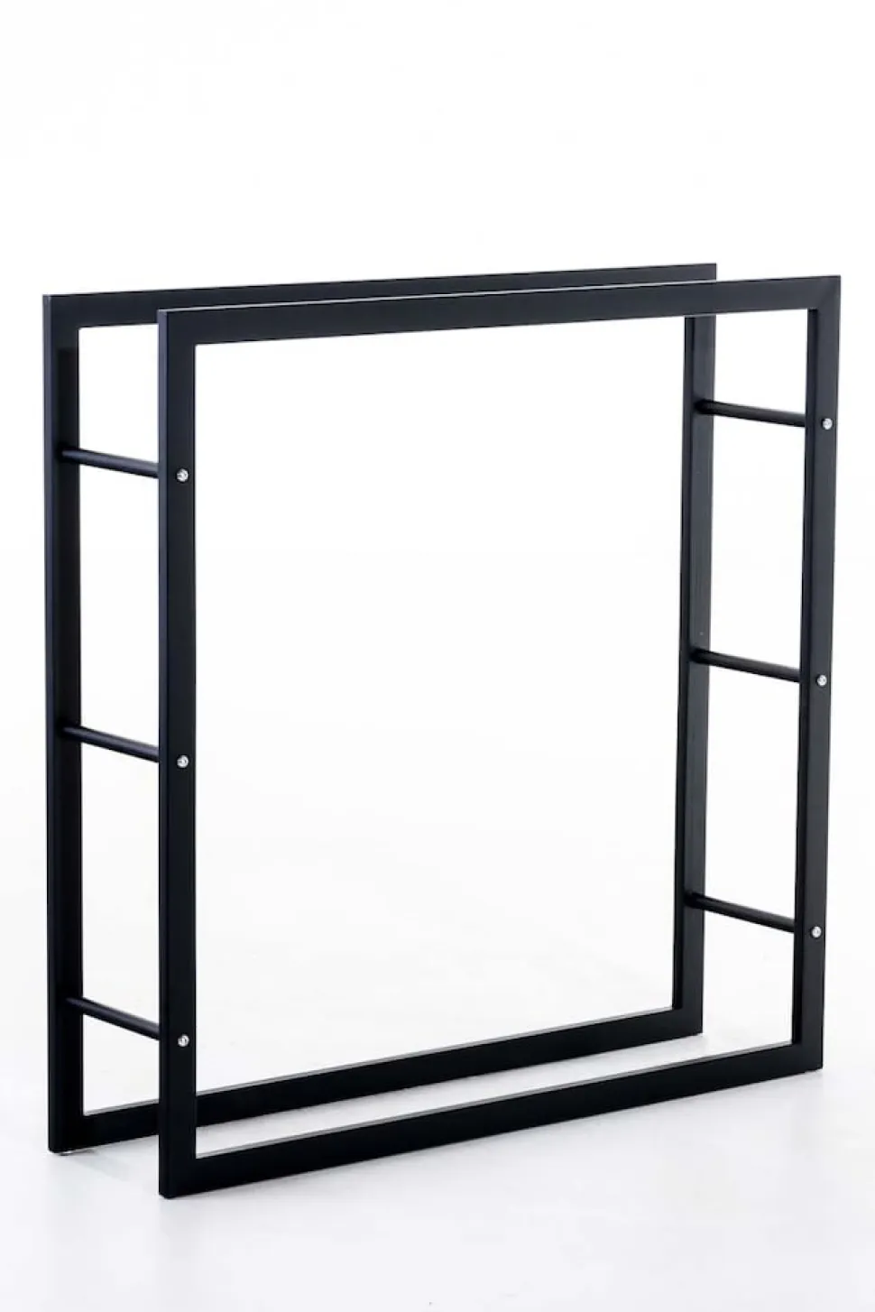 TPFLiving Kaminholzständer Kerry-III 25x60x100 Schwarz