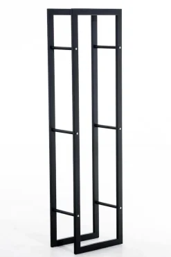 TPFLiving Kaminholzständer Kerry-III 25x60x100 Schwarz