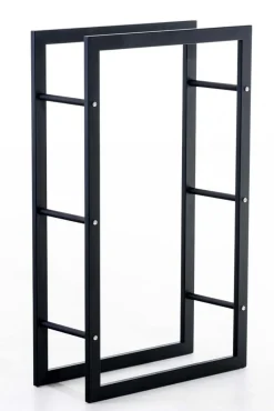 TPFLiving Kaminholzständer Kerry-III 25x60x100 Schwarz
