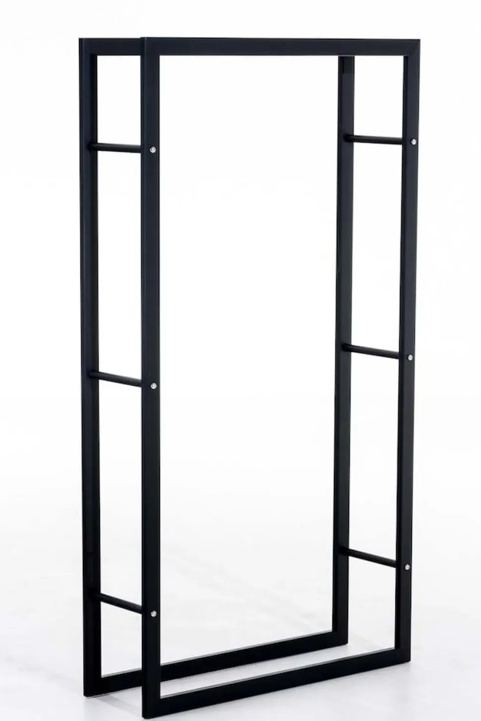 TPFLiving Kaminholzständer Kerry-III 25x60x100 Schwarz