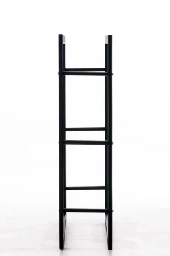 TPFLiving Kaminholzständer Kerry-III 25x60x100 Schwarz