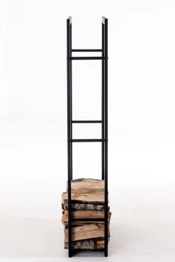 TPFLiving Kaminholzständer Kerry-III 25x60x100 Schwarz