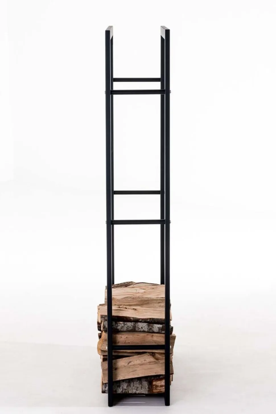 TPFLiving Kaminholzständer Kerry-III 25x60x100 Schwarz