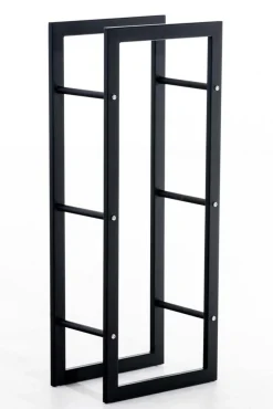 TPFLiving Kaminholzständer Kerry-III 25x60x100 Schwarz
