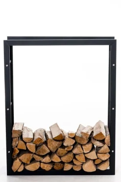 TPFLiving Kaminholzständer Kerry-III 25x60x100 Schwarz