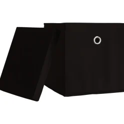 VCM 10er Set Faltbox | Klappbox Stoff Kiste | Faltschachtel | Maße ca. H. 28 x B. 27 x T. 27 cm | Regalbox - Boxas