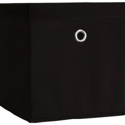 VCM 10er Set Faltbox | Klappbox Stoff Kiste | Faltschachtel | Maße ca. H. 28 x B. 27 x T. 27 cm | Regalbox - Boxas