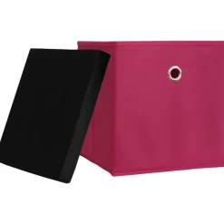 VCM 10er Set Faltbox | Klappbox Stoff Kiste | Faltschachtel | Maße ca. H. 28 x B. 27 x T. 27 cm | Regalbox - Boxas