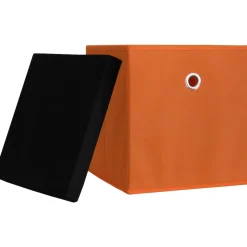 VCM 10er Set Faltbox | Klappbox Stoff Kiste | Faltschachtel | Maße ca. H. 28 x B. 27 x T. 27 cm | Regalbox - Boxas