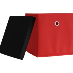 VCM 10er Set Faltbox | Klappbox Stoff Kiste | Faltschachtel | Maße ca. H. 28 x B. 27 x T. 27 cm | Regalbox - Boxas