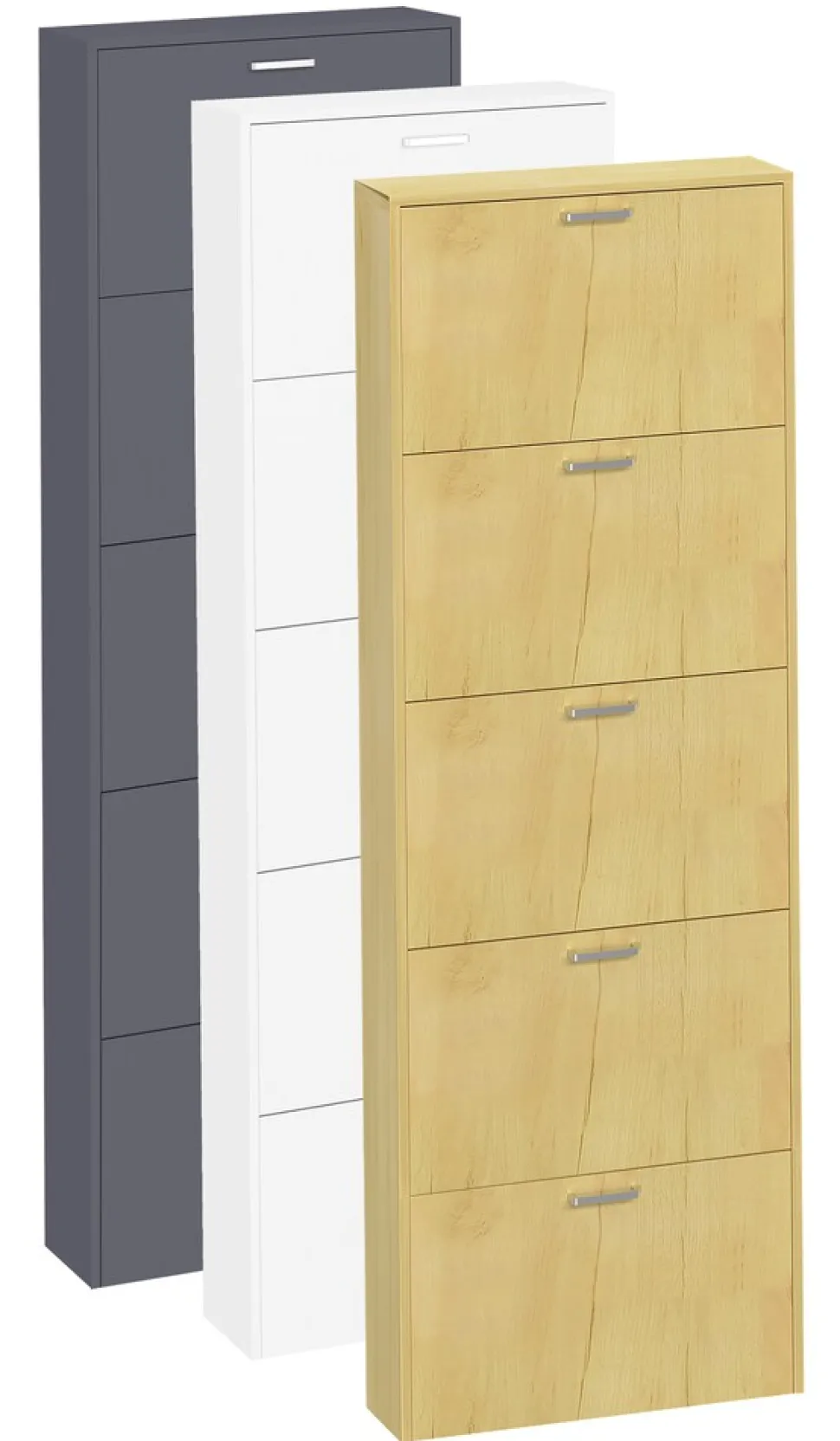 VCM Holz Regal Kipper Schuhregal Schuhschrank Schuhkipper 5 Sulos XL