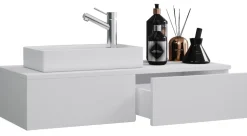 VCM 2-tlg Set | Waschplatz für Gäste WC | Gästebad | Waschtisch Toilette | Badmöbel Badezimmer Set - Gudas