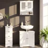 Vicco 3er Badmöbel Set Bianco Spiegelschrank Waschtischunterschrank Badschrank Badezimmermöbel Set im Landhausstil