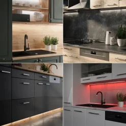 Vicco LED-Leiste Weiß 50 x 1,5 cm mit Starterpaket
