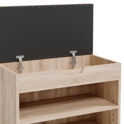 VICCO Schuhbank Schuhschrank Schuhablage Sitzbank Klappdeckel 6 Paar Sonoma