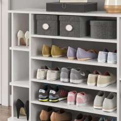 Vicco Schuhschrank Levin weiß Schuhkommode Schuhregal Stiefelfach Schuhablage