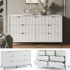 Vicco Sideboard Eliza Weiß 140 x 81 cm mit 7 Schubladen
