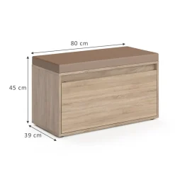 Vicco Sitzbank Schuhbank Sitztruhe Iker Sonoma Schuhschrank Sitzfläche Stauraum
