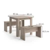 Vicco Tischgruppe Sitzgruppe Esszimmer Sentio Esstisch Sitzbank Sonoma 80 cm