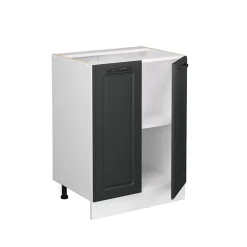 Vicco Unterschrank Küchenschrank Küchenzeile Landhaus R-Line 60 cm Weiß-Anthrazit