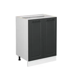 Vicco Unterschrank Küchenschrank Küchenzeile Landhaus R-Line 60 cm Weiß-Anthrazit