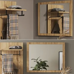 Vicco Wandspiegel Selena Eiche 70 x 55 cm