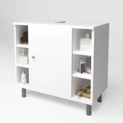 VICCO Waschbeckenunterschrank FYNN Weiß - Badmöbel Badschrank Unterschrank
