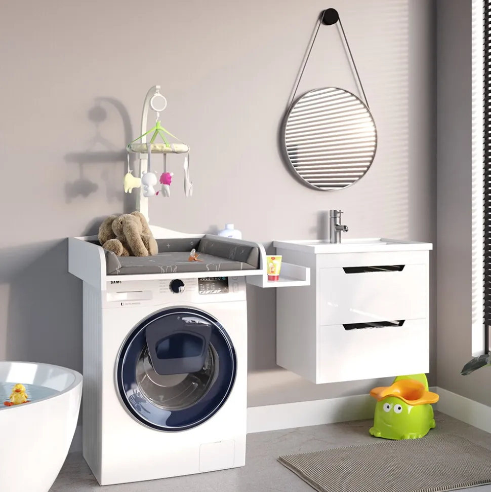 Vicco Wickelaufsatz Wickelauflage mit Ablage Wickeltischaufsatz Waschmaschine