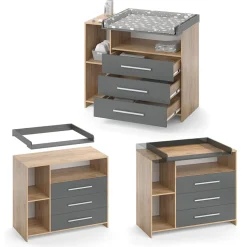 Vicco Wickelkommode Babykommode Wickelregal Oskar Babymöbel Wickeltisch