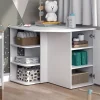 Vicco Wickelkommode Kristian Weiß 85 x 86 cm Tür offene Fächer