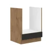 Vigo Herdunterschrank 60 cm Eiche Lancelot Matera Grau Küchenzeile Küchenblock