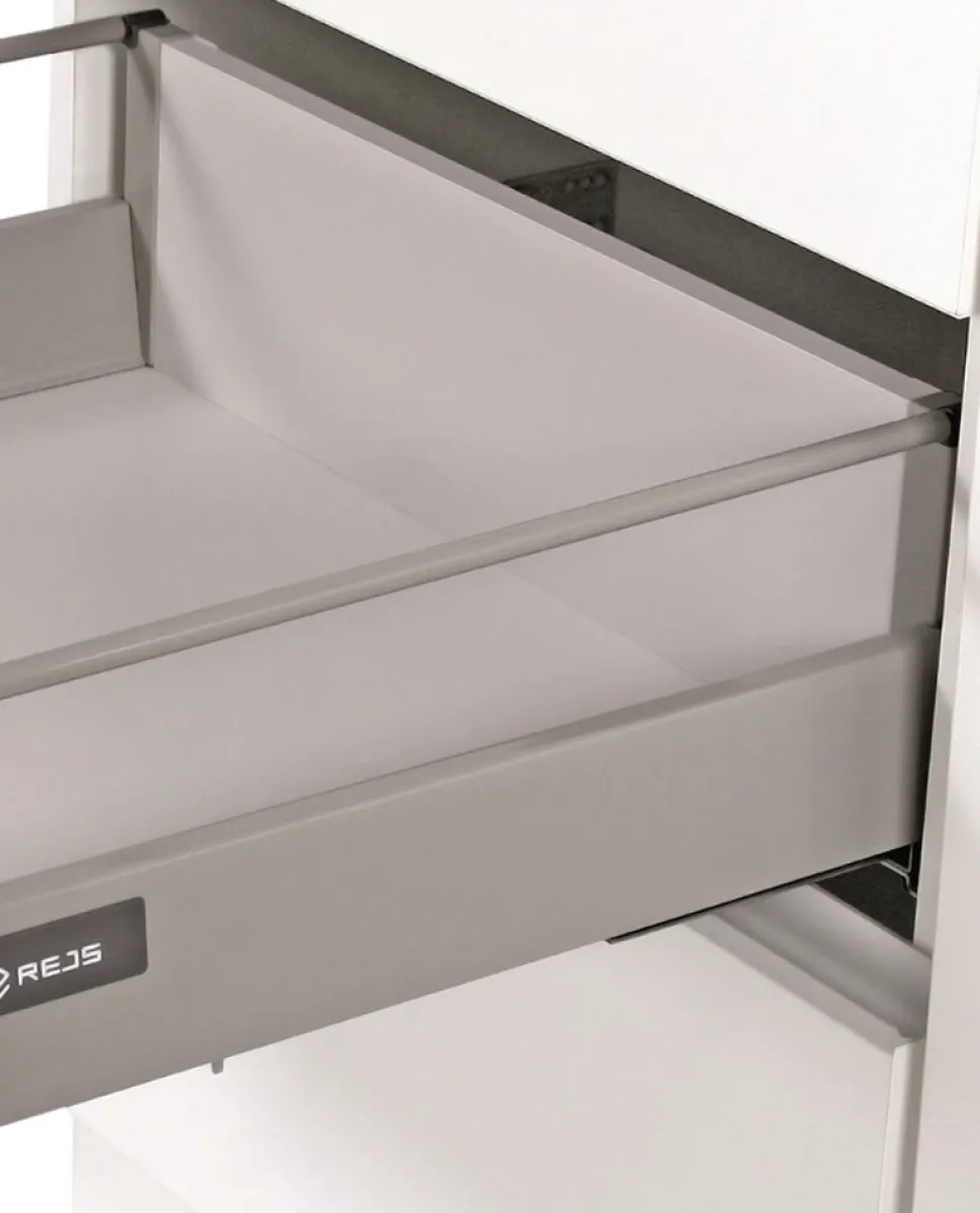 Vigo Unterschrank 80 cm Eiche Lancelot Matera Grau Vollauszug Soft-Close Küche
