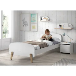 Vipack Einzelbett Kiddy 90x200 cm - Weiß