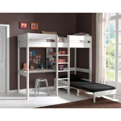Vipack Furniture Hochbett Pino, weiß