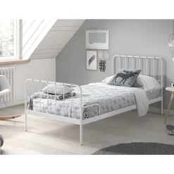 Vipack Metallbett Alice 90x200 cm, weiß