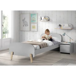 Vipack Nachtkommode Kiddy, 1-türig - Hellgrau