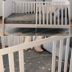 Vitalispa Babybett Ajaton Weiß 144,4 x 83 cm
