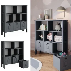 Vitalispa Kinderregal Ajaton Grau 103,6 x 113,4 cm