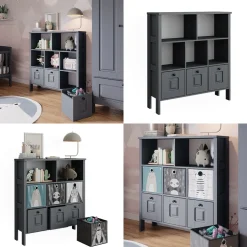 Vitalispa Kinderregal Ajaton Grau 103,6 x 113,4 cm
