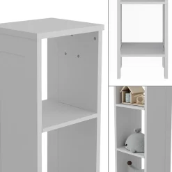 Vitalispa Kinderregal Ajaton Weiß 35,2 x 159,5 cm