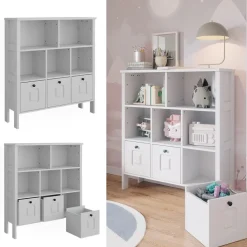 Vitalispa Kinderregal Ajaton Weiß 103,6 x 113,4 cm