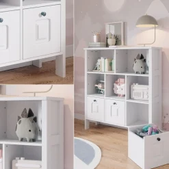 Vitalispa Kinderregal Ajaton Weiß 103,6 x 113,4 cm