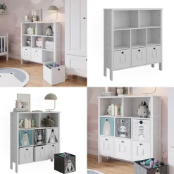 Vitalispa Kinderregal Ajaton Weiß 103,6 x 113,4 cm