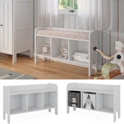 Vitalispa Sitzbank Ajaton Weiß 107,2 x 63,8 cm