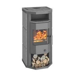 Wamsler "Tyhra" Naturstein Kaminofen mit Dauerbran-/Automatikfunktion