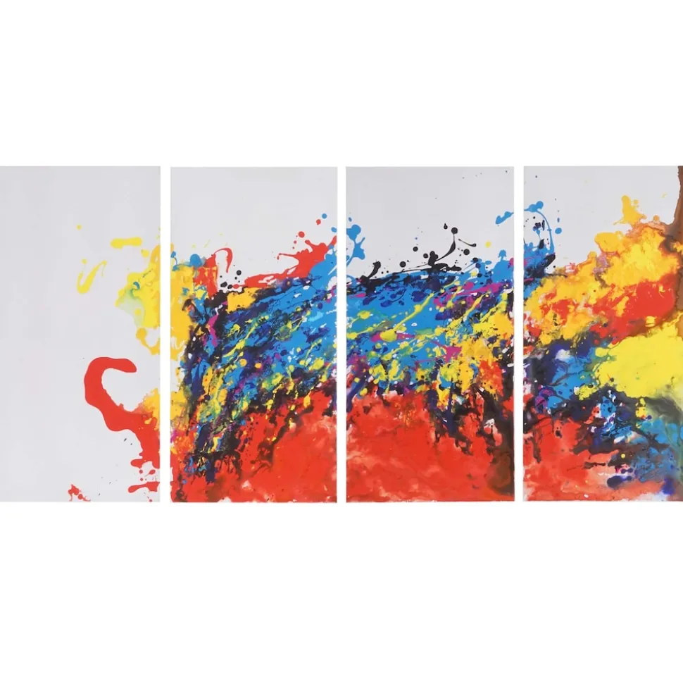 Wandbild Wave, 100% handgemaltes Ölgemälde Gemälde XL, 120x60cm